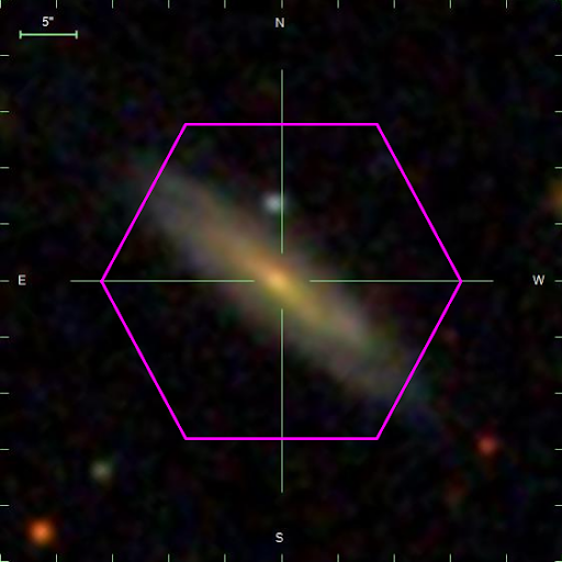 Optical Image of a Galaxy in SDSS dataset